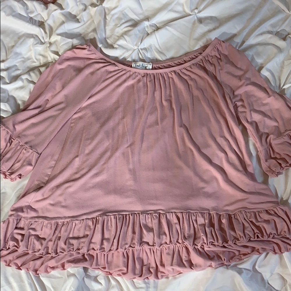Ruffled top:.